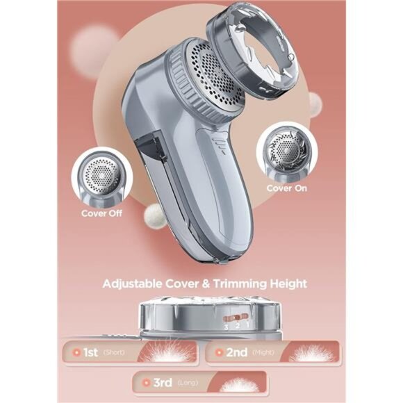 Fabric Shaver, Lint Remover, Lint Shaver Defuzzer Sweater Shaver for Clothes - Picture 4 of 7